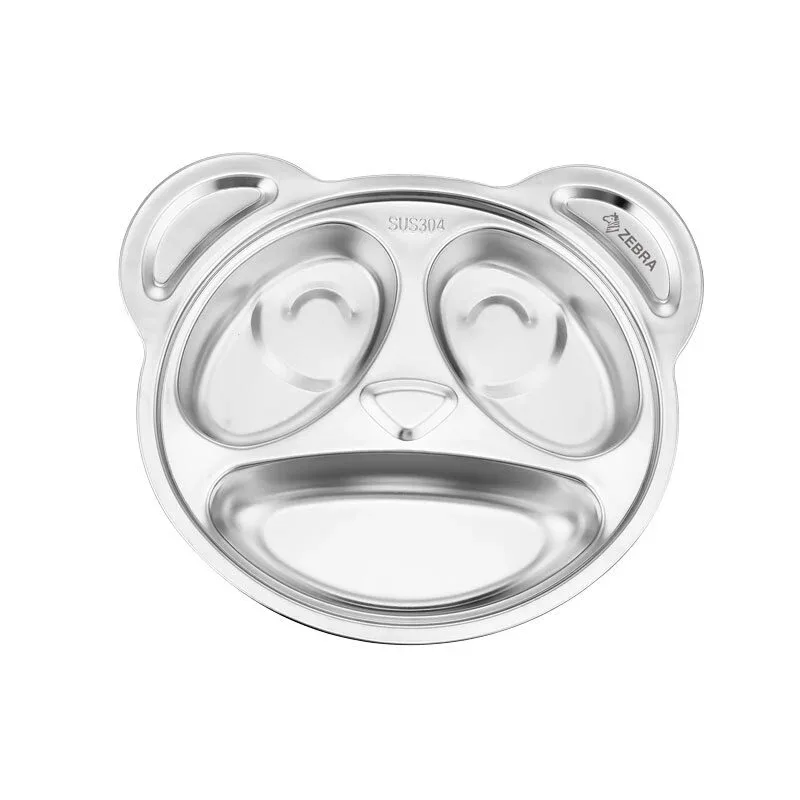 ZEBRA Çocuk Yemek Tepsisi 20 cm (Panda Tasarımlı)