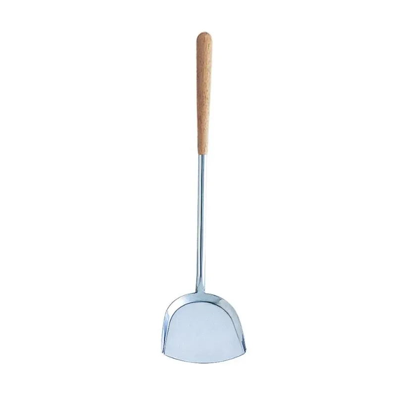 ZEBRA Büyük Boy Tik Ağacı Saplı Paslanmaz Çelik Spatula
