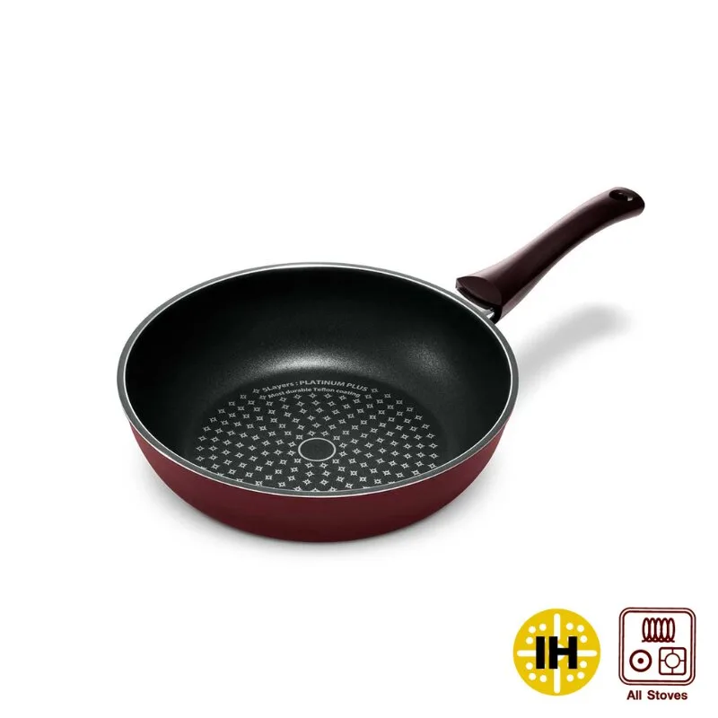 ZEBRA Platinum Plus Yapışmaz Yüzeyli Derin Wok Tavası - 24 cm - görsel 1