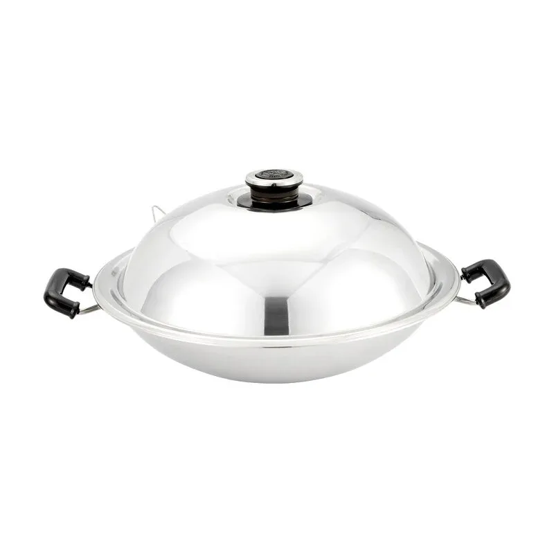 ZEBRA 5 Katmanlı (5-Ply) Paslanmaz Çelik Wok Tava - 38 cm