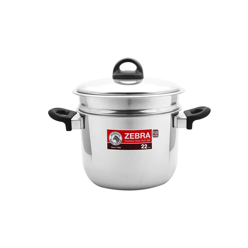 ZEBRA 22 cm Buharlı Pişiricili Tencere