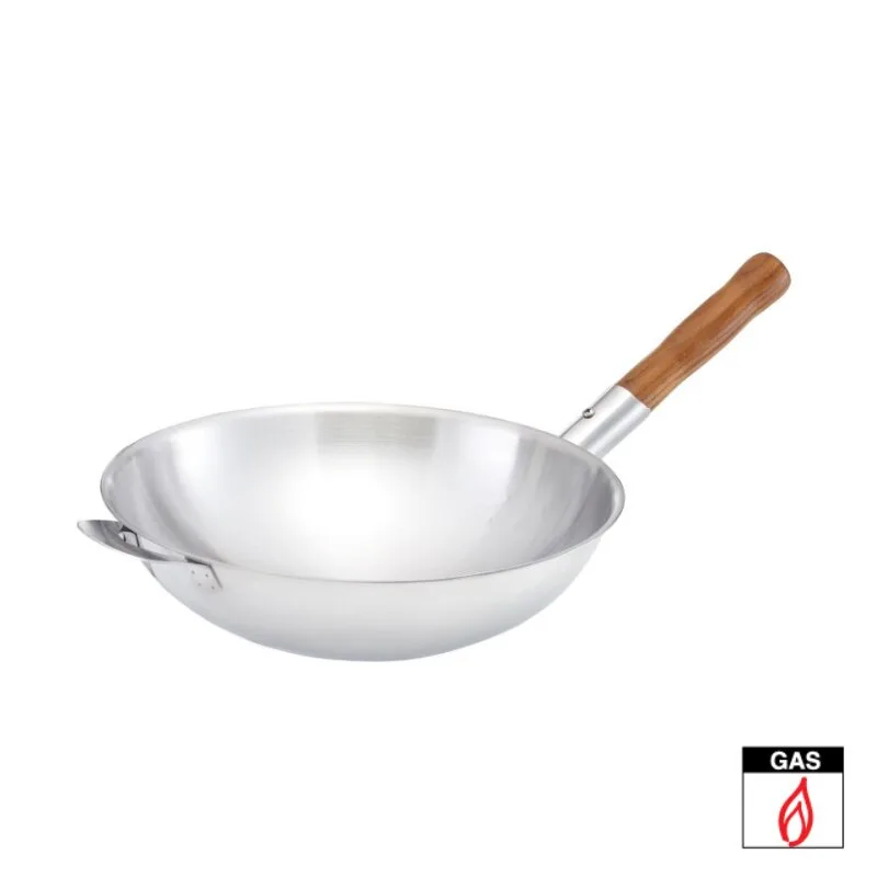 ZEBRA Çin Wok Tavası, Vitalux 3 Katmanlı (3Ply) - Tik Ağacı Saplı, 34 cm - görsel 3